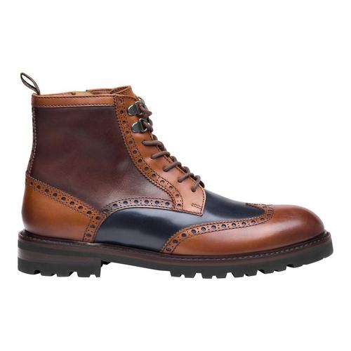 Men's Johnston & Murphy Britton Wingtip Dress Boots Tan/Multi 8 Regular