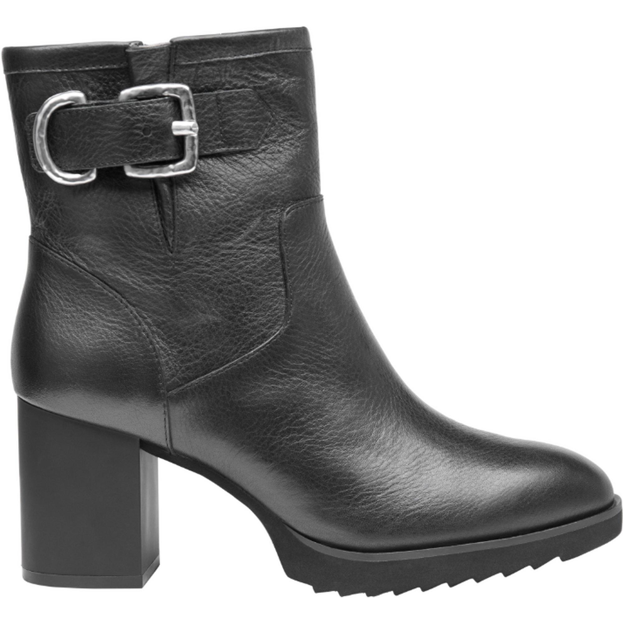 Johnston & Murphy Izzie Buckle Round Toe Zippered Boots