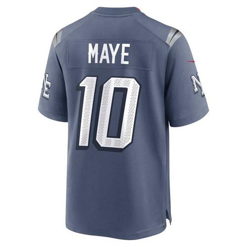 Nike New England Patriots Drake Maye #10 Rivalries Game Jersey - Primary Image