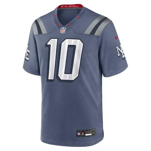 Nike New England Patriots Drake Maye #10 Rivalries Game Jersey - Primary Image