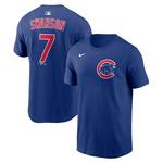 Nike Chicago Cubs Dansby Swanson #7 Name & Number T-Shirt - Thumbnail 1 of 3
