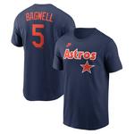 Nike Houston Astros Jeff Bagwell #5 Cooperstown Collection Name & Number T-Shirt - Thumbnail 1 of 3