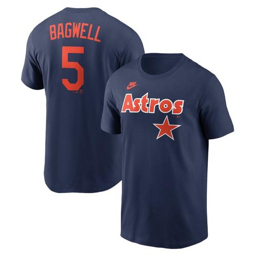 Nike Houston Astros Jeff Bagwell #5 Cooperstown Collection Name & Number T-Shirt - Primary Image