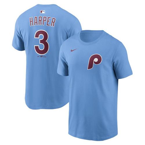 Nike Philadelphia Phillies Bryce Harper #3 Name & Number T-Shirt - Primary Image