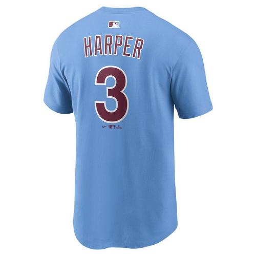 Nike Philadelphia Phillies Bryce Harper #3 Name & Number T-Shirt - Primary Image