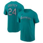 Nike Seattle Mariners Ken Griffey Jr. #24 Cooperstown Collection Name & Number T-Shirt - Thumbnail 1 of 3