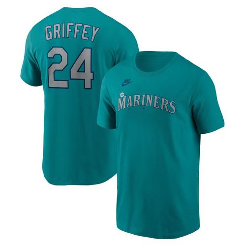 Nike Seattle Mariners Ken Griffey Jr. #24 Cooperstown Collection Name & Number T-Shirt - Primary Image