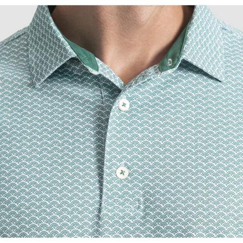 Men's FootJoy Scallop Geo Pique Polo - Primary Image