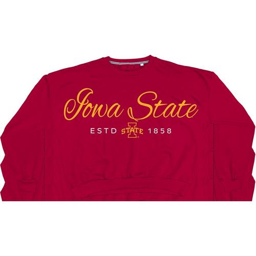 Pressbox Women's Iowa State Cyclones Oversized Alexus Crew - Primary Image
