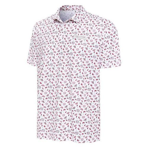 Antigua Atlanta Braves Independence Day White Logo Polo - Primary Image