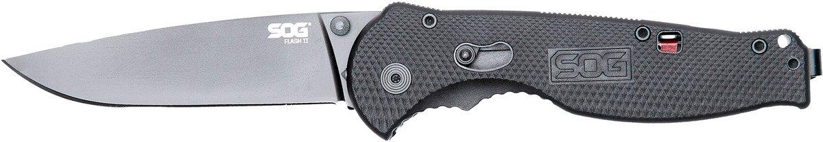 SOG Flash II Drop Point Assisted Folding Pocket Knife - SOG