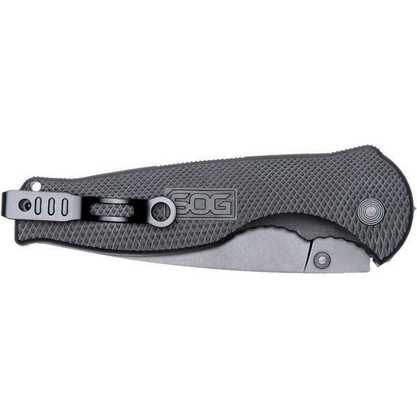 SOG Flash II Drop Point Assisted Folding Black Pocket Knife
