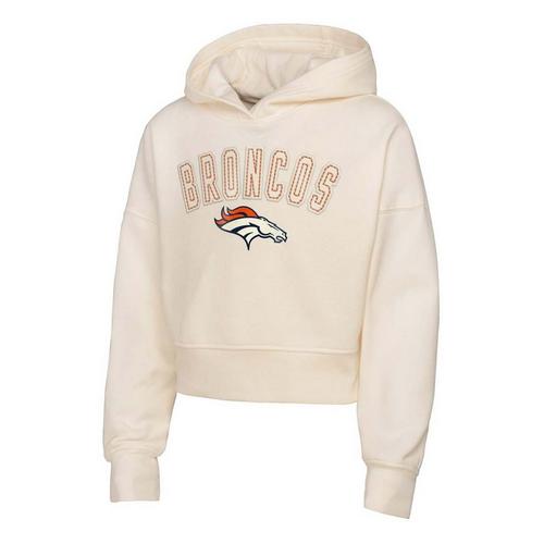 Genuine Stuff Kids' Girls' Denver Broncos Oversize Blitz Hoodie - Primary Image