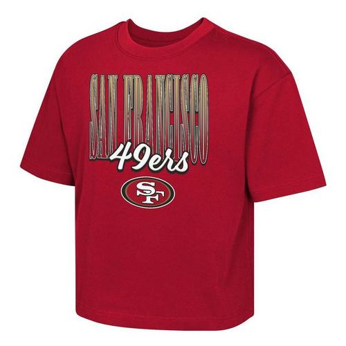 Genuine Stuff Girls' San Francisco 49ers Big City Boxy T-Shirt - Primary Image