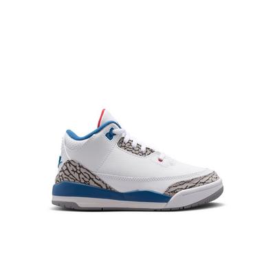 Little Kids' Air Jordan 3 Retro "True Blue" Sneakers
