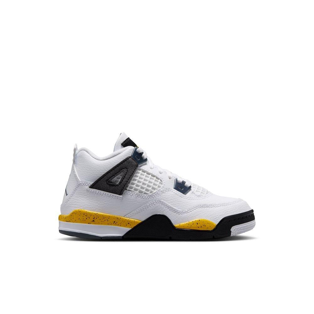 Little Kids' Air Jordan 4 Retro "Tour Yellow" Sneakers
