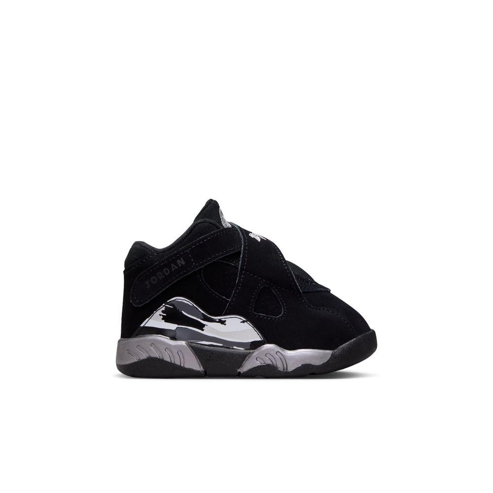 Toddler Air Jordan 8 Retro "Chrome" Hook N Loop Sneakers