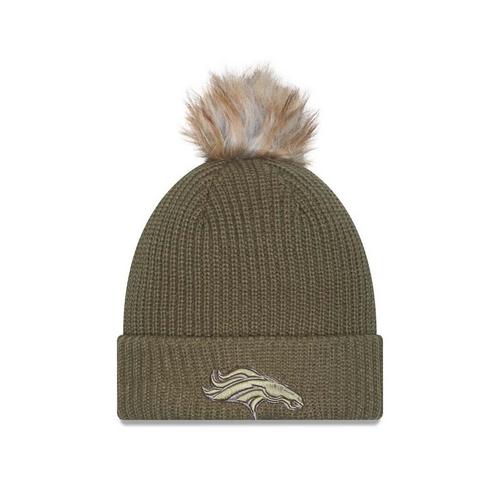 New Era Women's Denver Broncos 2025 Salute To Service Pom Beanie - Primary Image