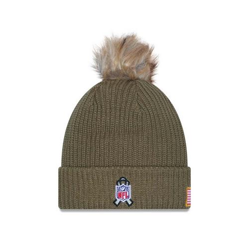 New Era Women's Denver Broncos 2025 Salute To Service Pom Beanie - Primary Image