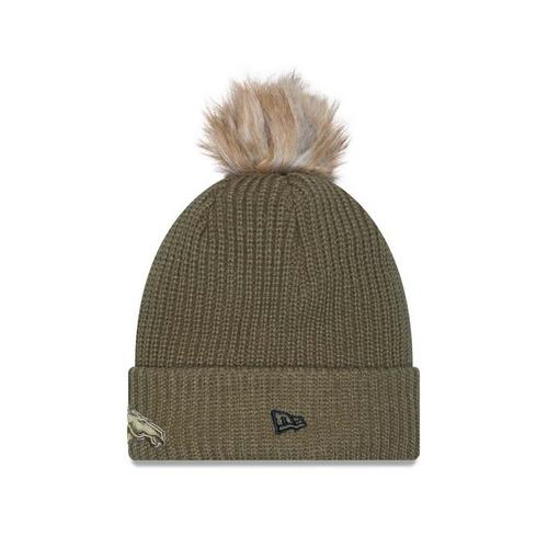 New Era Women's Denver Broncos 2025 Salute To Service Pom Beanie - Primary Image