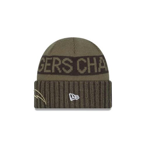 New Era Los Angeles Chargers 2025 Salute To Service Knit Beanie - Primary Image