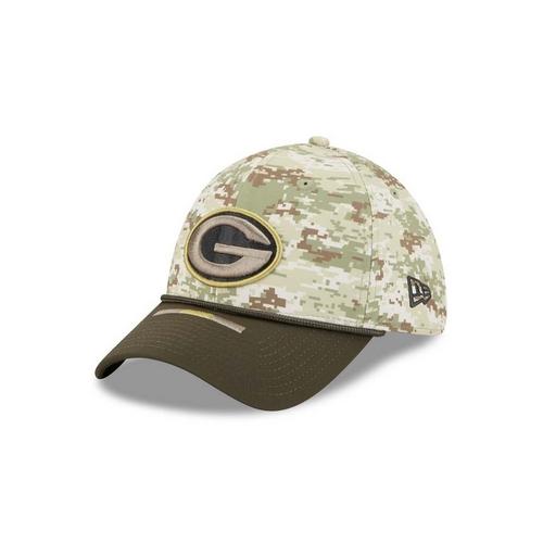 New Era Green Bay Packers 2025 Salute To Service 39Thirty Stretch Fit Hat - Primary Image