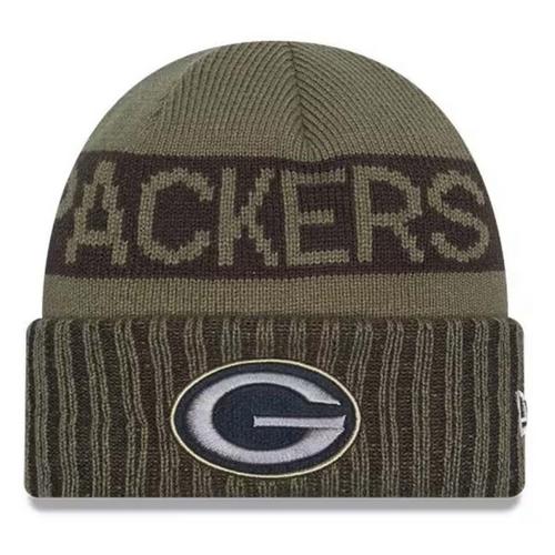 New Era Kids' Green Bay Packers 2025 Salute To Service Beanie - Primary Image