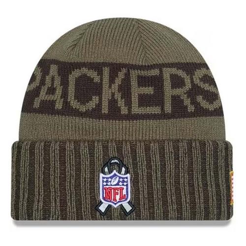New Era Kids' Green Bay Packers 2025 Salute To Service Beanie - Primary Image