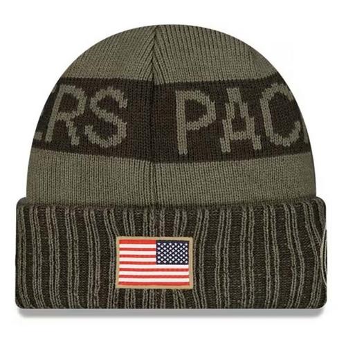 New Era Kids' Green Bay Packers 2025 Salute To Service Beanie - Primary Image