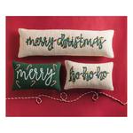Mud Pie Green Christmas Chunky Knit Pillow - Thumbnail 2 of 2