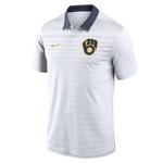 Nike Milwaukee Brewers Stripe Vapor Polo - Thumbnail 1 of 2