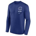 Nike Chicago Cubs Legend Stack Long Sleeve T-Shirt - Thumbnail 1 of 2