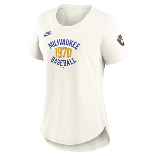 Nike Women's Milwaukee Brewers Throwback Team T-Shirt - Primary Image