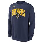 Nike Milwaukee Brewers Club Arch Crew - Thumbnail 1 of 2