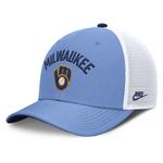 Nike Milwaukee Brewers Rise Trucker Snapback Hat - Thumbnail 1 of 5