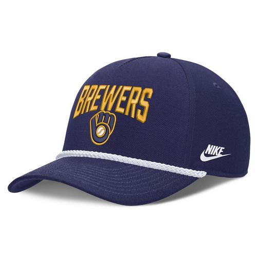 Nike Milwaukee Brewers Cooperstown Collection Rise Snapback Hat - Primary Image