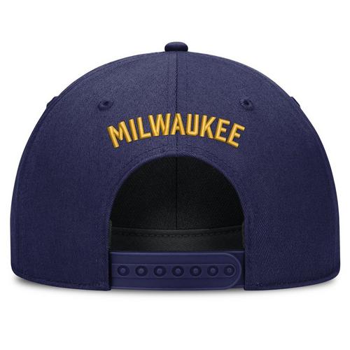 Nike Milwaukee Brewers Cooperstown Collection Rise Snapback Hat - Primary Image