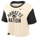 Nike Women's Iowa Hawkeyes Clear Mantra Cropped T-Shirt - Thumbnail 1 of 2
