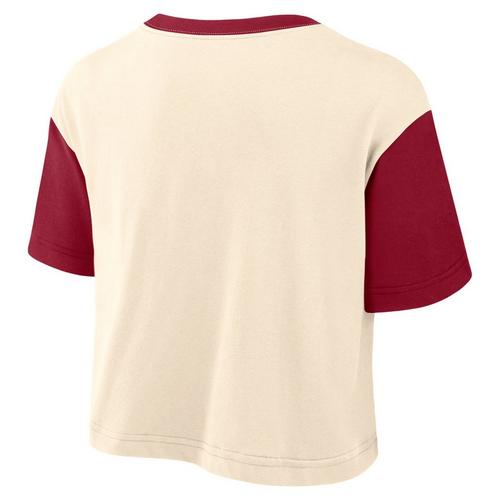 Nike Women's Oklahoma Sooners Clear Mantra Cropped T-Shirt - Primary Image