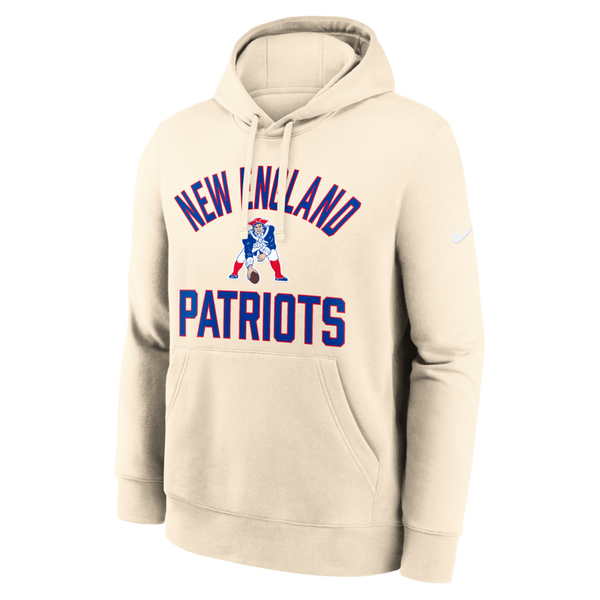 New England Patriots Nike Club Hoodie Small Natural