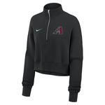 Nike Women's Arizona Diamondbacks Crop 1/2 Zip - Thumbnail 2 of 3