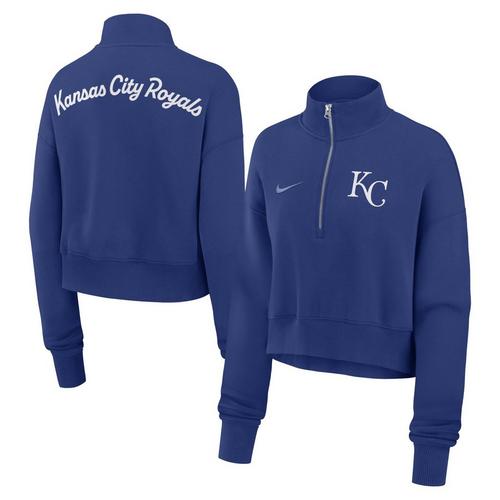 Nike Women's Kansas City Royals Crop 1/2 Zip - Primary Image