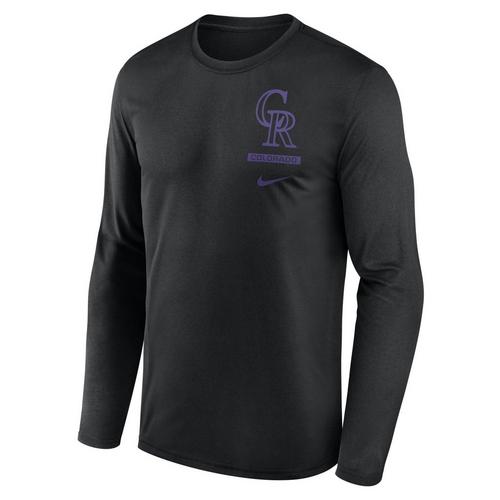 Nike Colorado Rockies Legend Stack Long Sleeve T-Shirt - Primary Image