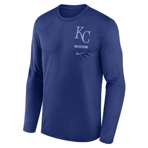 Nike Kansas City Royals Legend Stack Long Sleeve T-Shirt - Primary Image