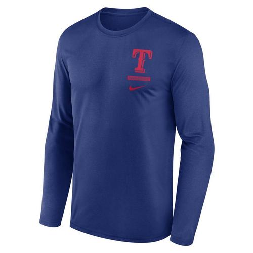 Nike Texas Rangers Legend Stack Long Sleeve T-Shirt - Primary Image