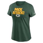 Nike Women's Green Bay Packers Pack Attack T-Shirt - Thumbnail 1 of 2