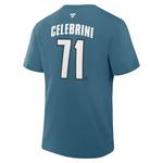 Fanatics San Jose Sharks Macklin Celebrini #71 Alternate Name & Number T-Shirt - Thumbnail 1 of 2