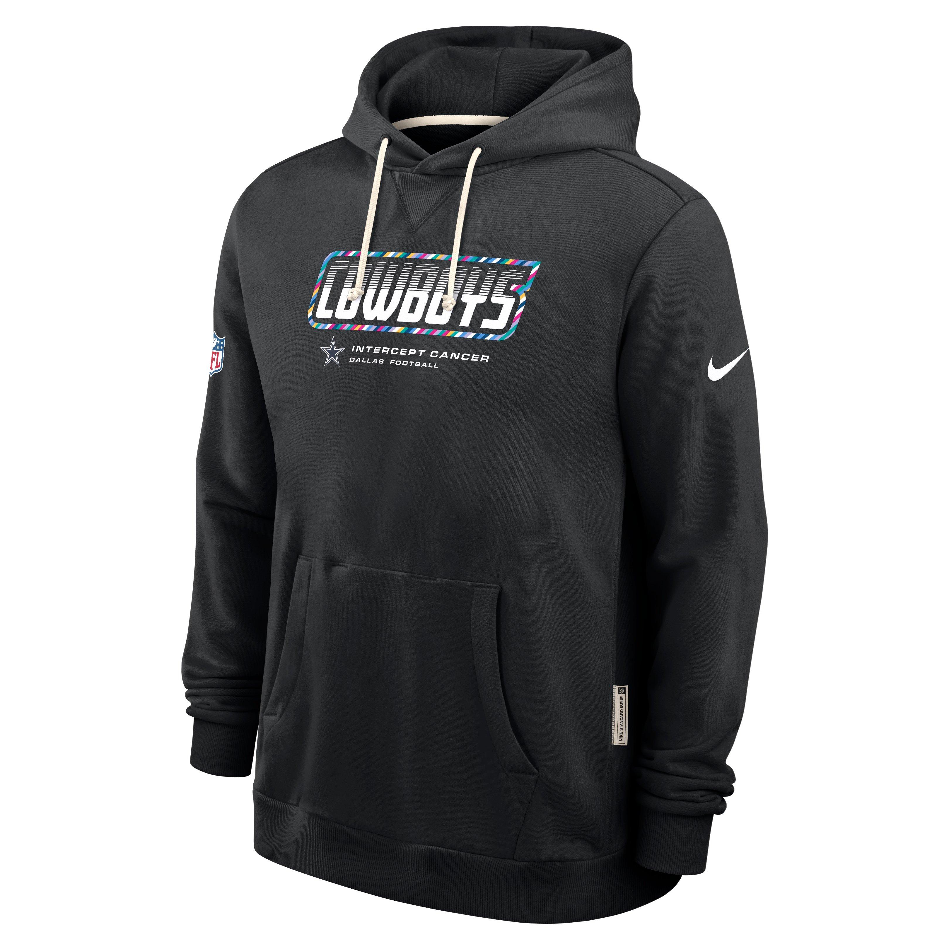 Nike Men's Black Dallas Cowboys 2026 Nfl Cruical Catch Sideline Dri-Fit Pullover Hoodie - Black