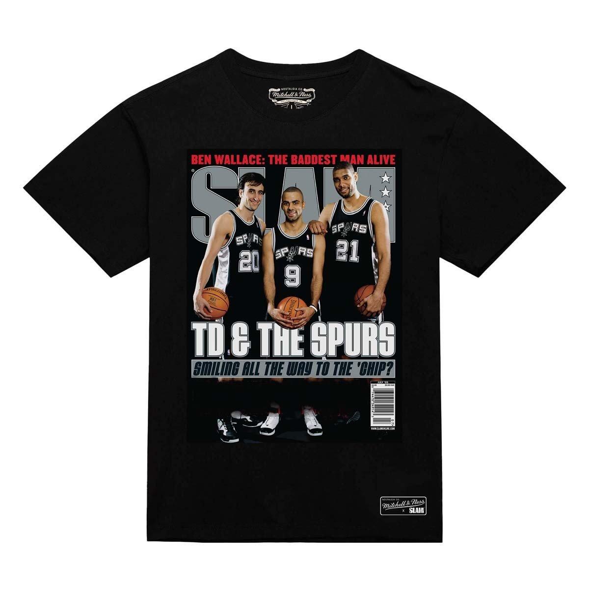 Mitchell and Ness San Antonio Spurs SLAM Icon Arch T-Shirt