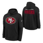 Nike Kids' San Francisco 49ers 2025 Sideline Club Hoodie - Thumbnail 1 of 3